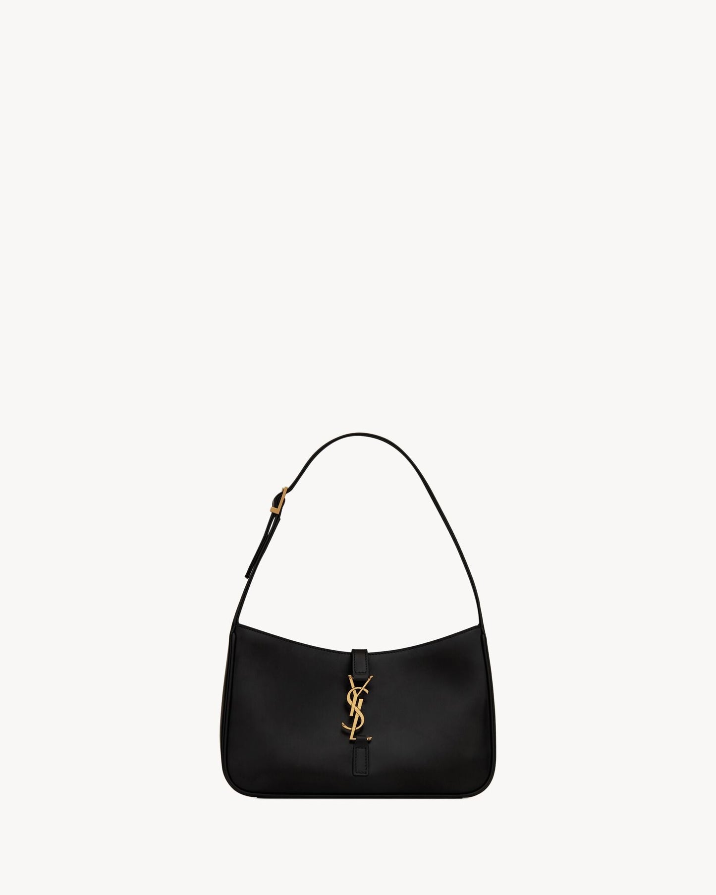 Saint Laurent Le 5 à 7 Lakkbőr Hobo – Burgundy Elegance