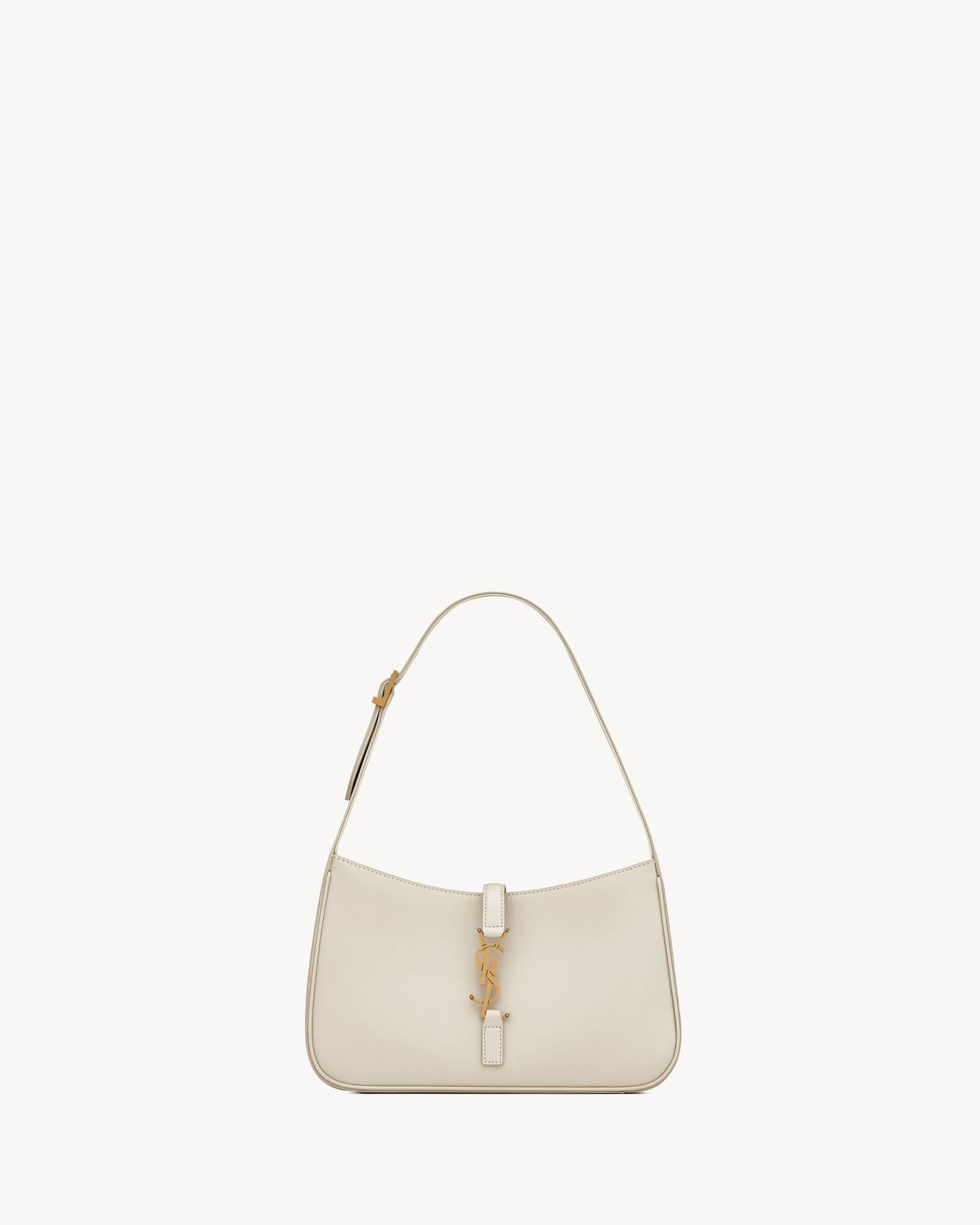 Saint Laurent Le 5 à 7 Lakkbőr Hobo – Burgundy Elegance