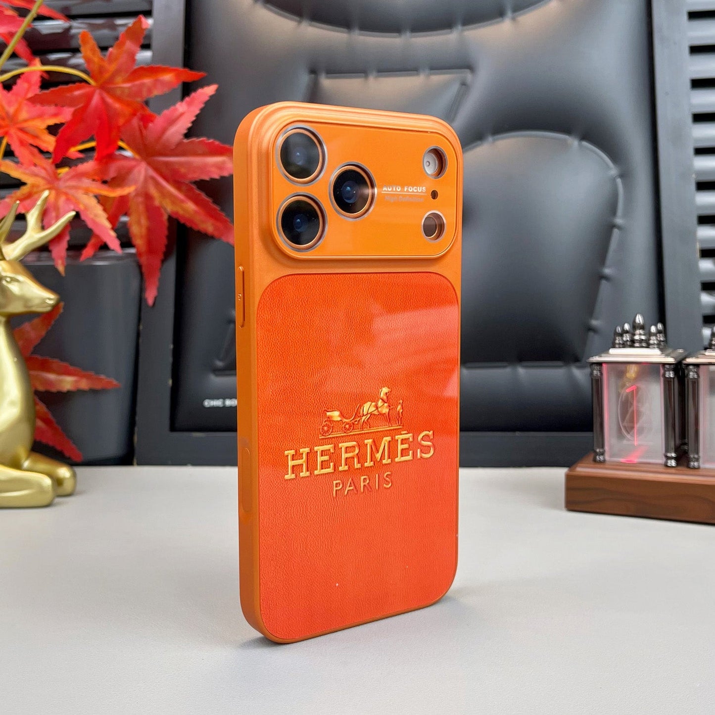 Роскошный чехол для iPhone серии H Orange Series