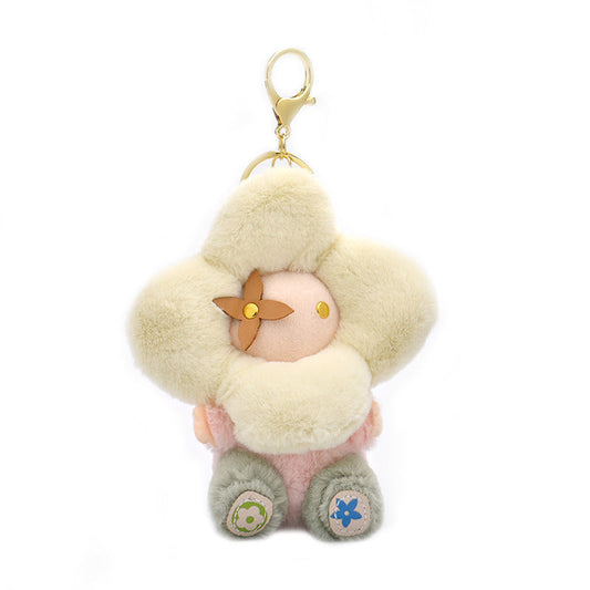 Chaveiro de pelúcia de girassol fofo – Pingente para bolsa Vivian Doll, ideal para mulheres e carros. & Decoração de Mochila