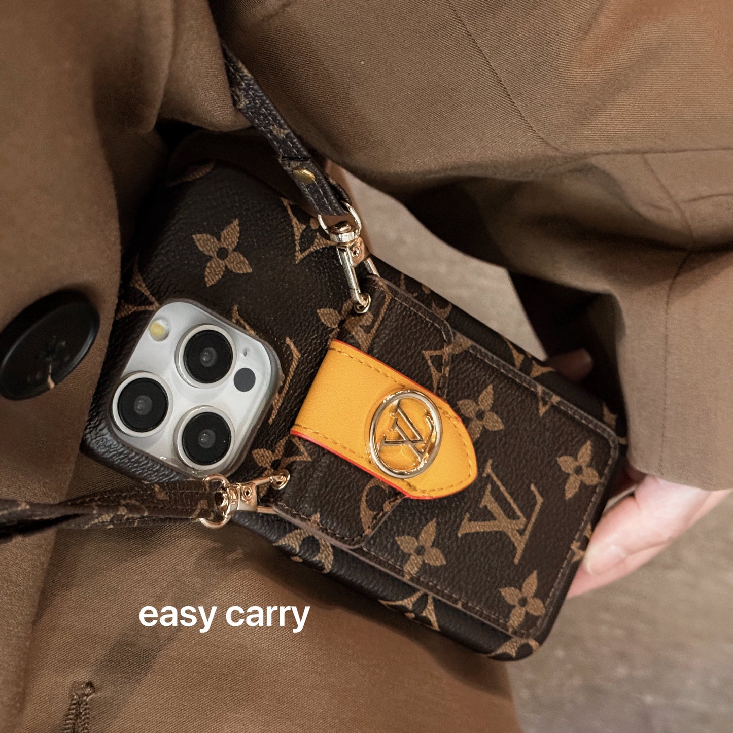 Lou Card Holder Chain iPhone-deksel