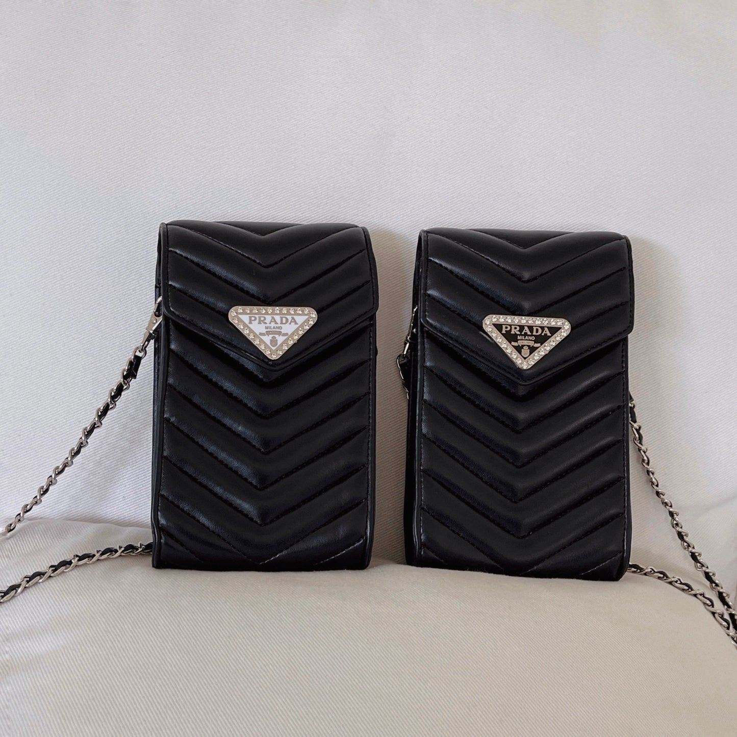 斜挎皮革手機包