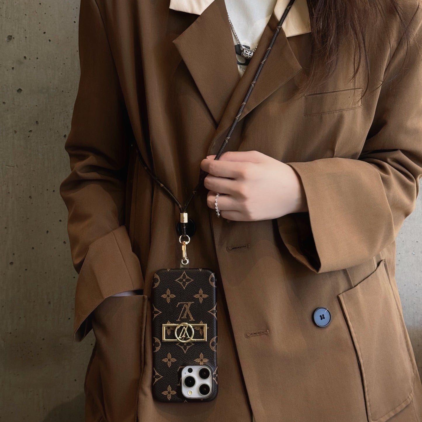 루 카드 홀더 체인 아이폰 케이스