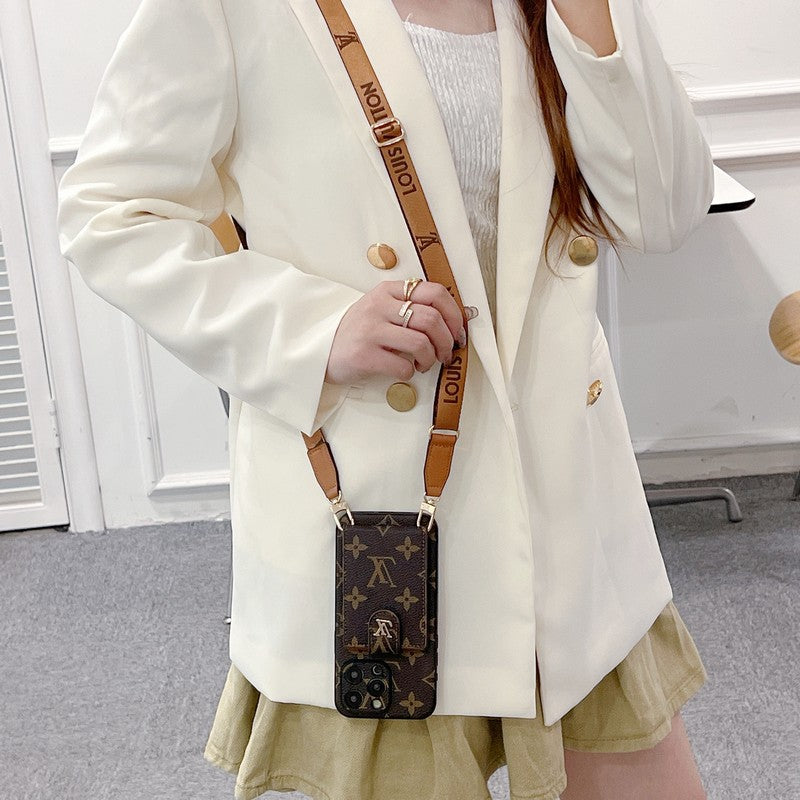 Lou Card Bag Crossbody Color Chain Pouzdro na iPhone