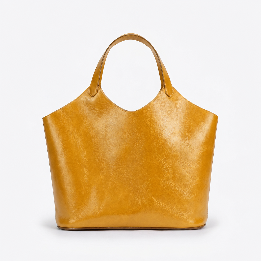 Minimal Leather Tote — Effortless Everyday Style