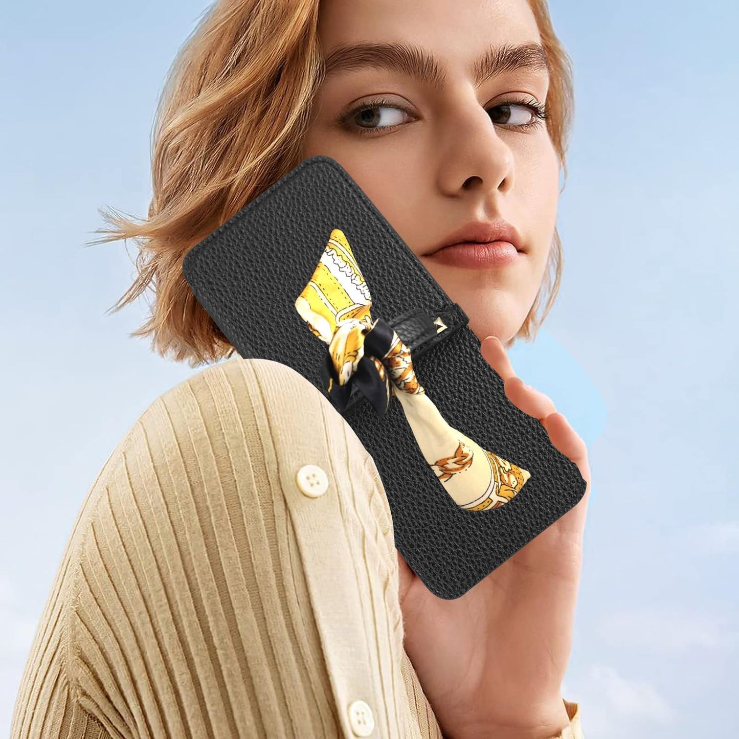 Samsung luxus bőr Galaxy Z Flip 5/4 tok