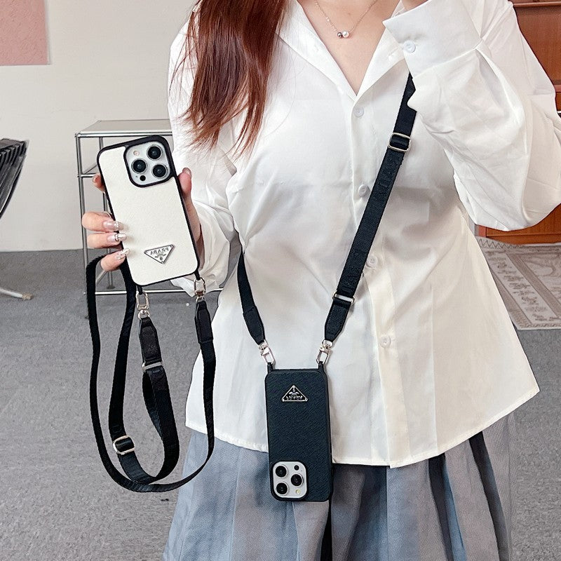 حافظة iPhone جلدية من Pra Crossbody