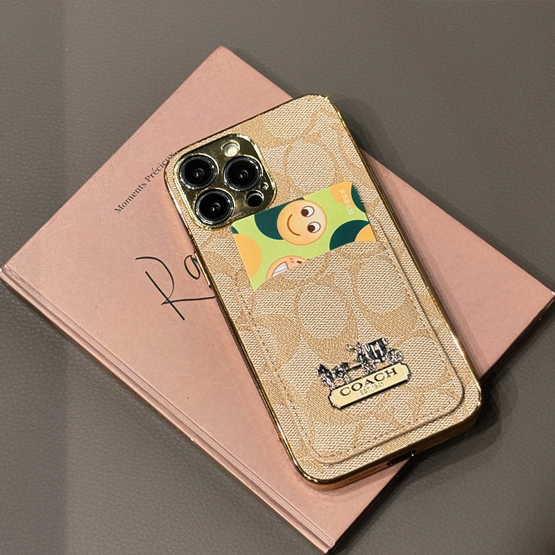 Kožené pouzdro na iPhone Coa Card Bag