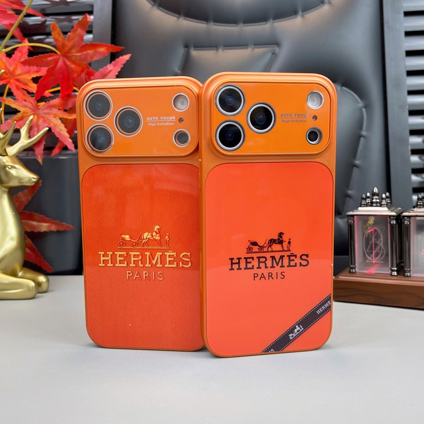 Роскошный чехол для iPhone серии H Orange Series