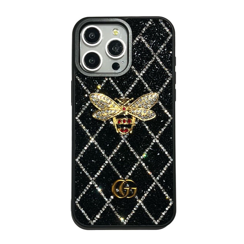 GG abeja diamante Funda y vinilo para iPhone