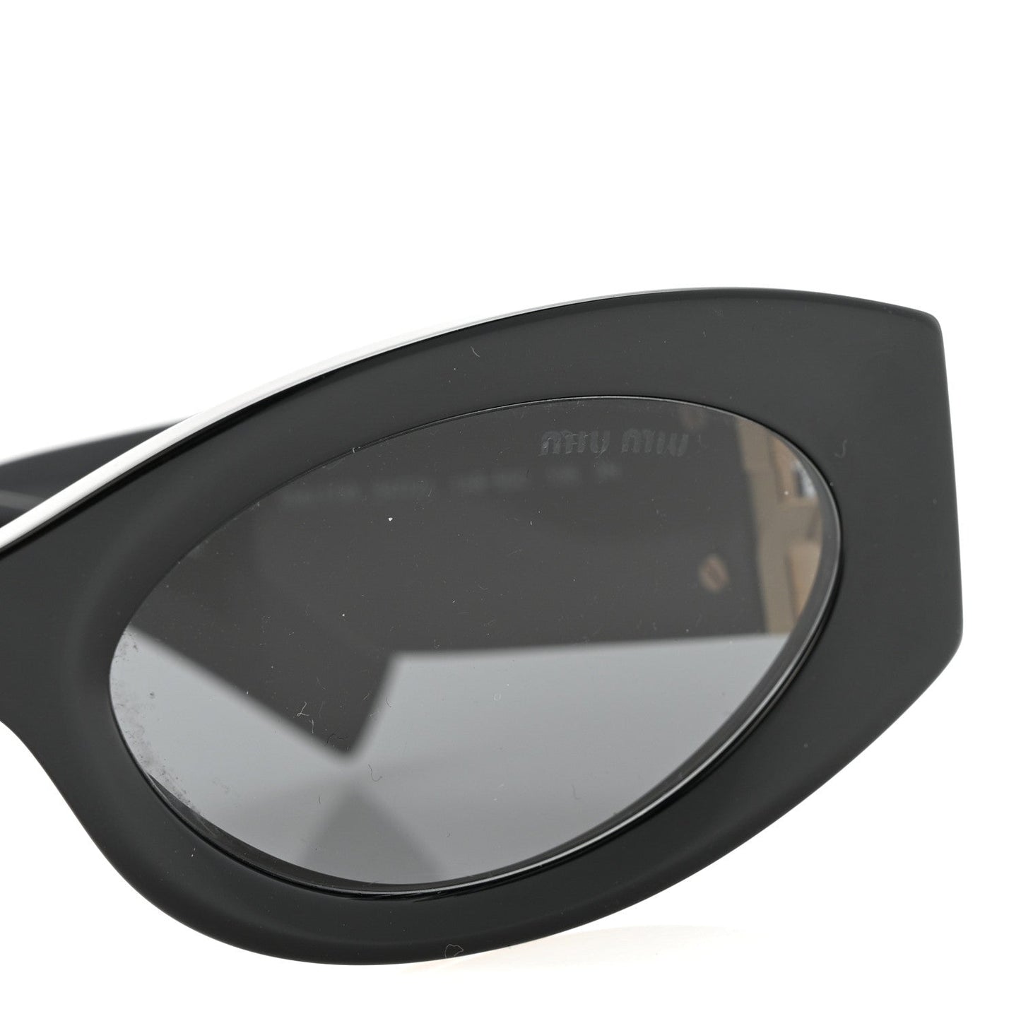Acetate Oval Glimpse Sunglasses Black