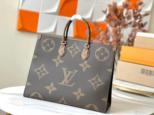 Borsa tote di lusso in pelle monogrammaBorsa a mano