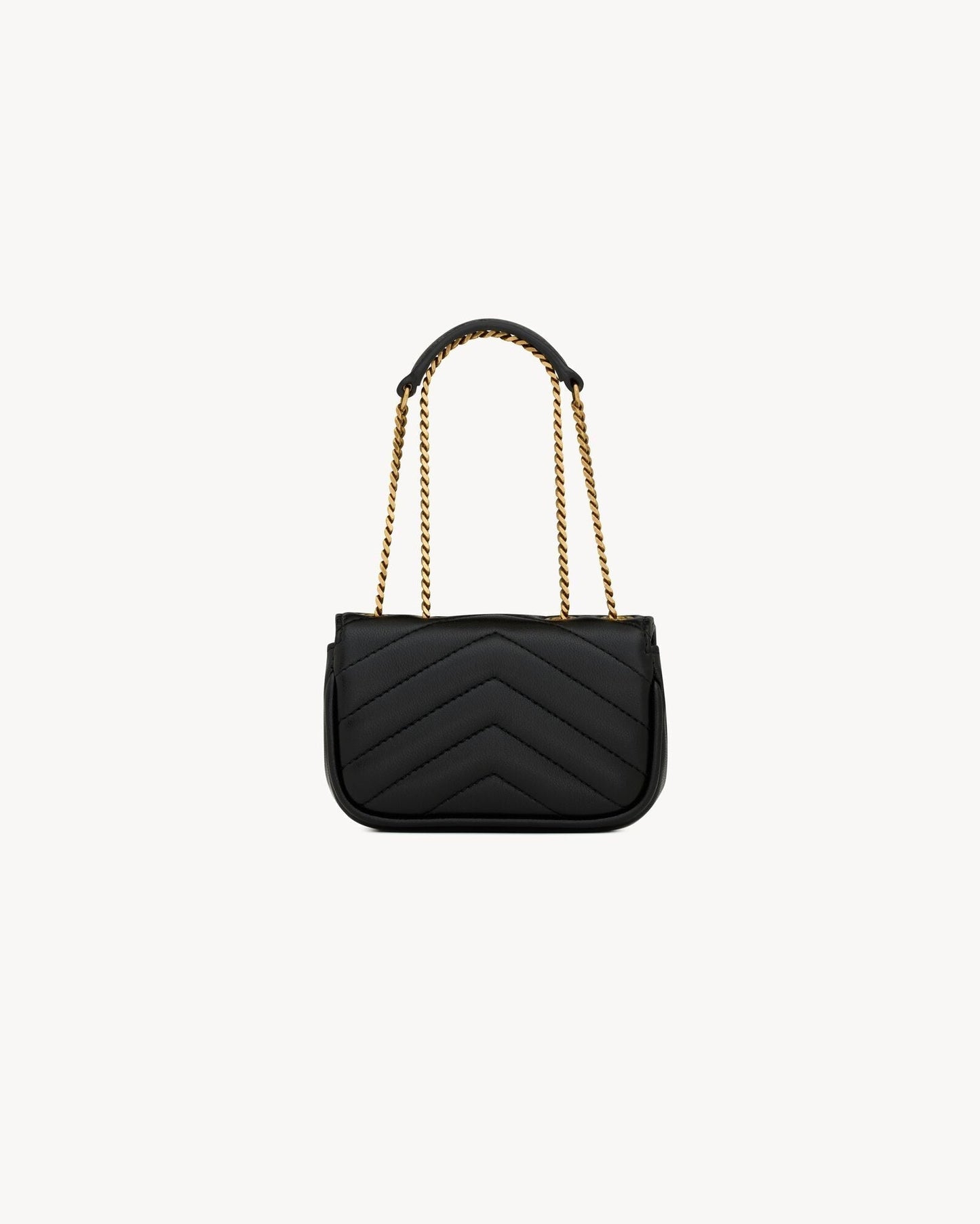 L-Y Cartera de cuero con mini cadena ajustable