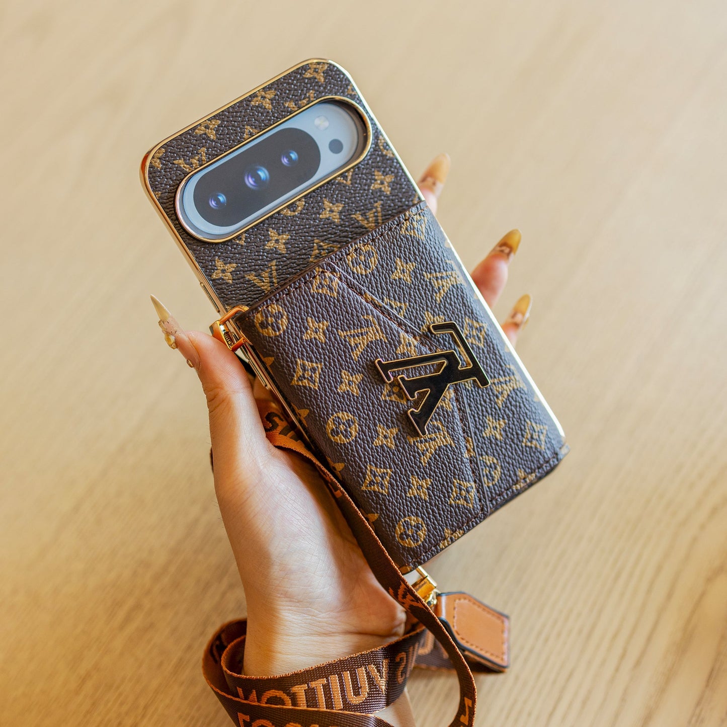 Luxe sleutelkoord in Google Pixel-telefoonhoesje