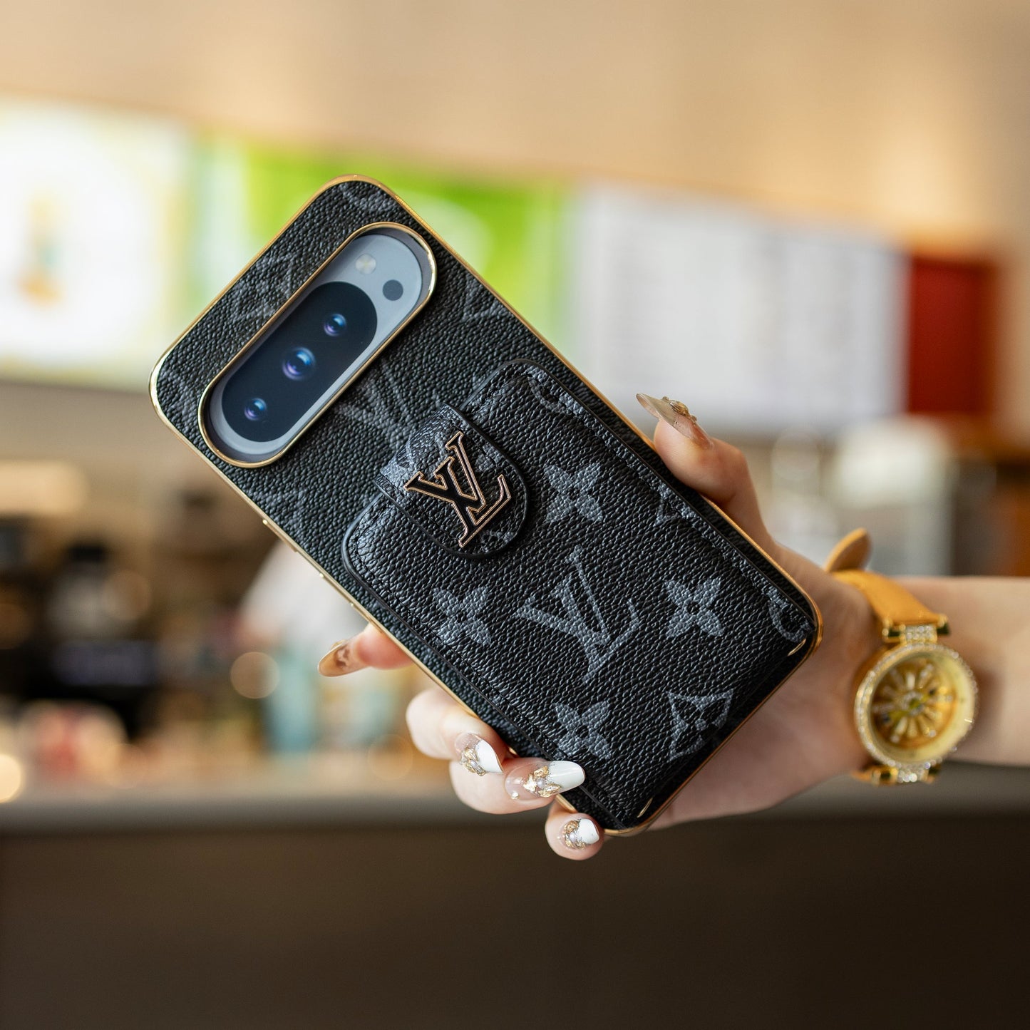 Luxe sleutelkoord Google Pixel telefoonhoesje