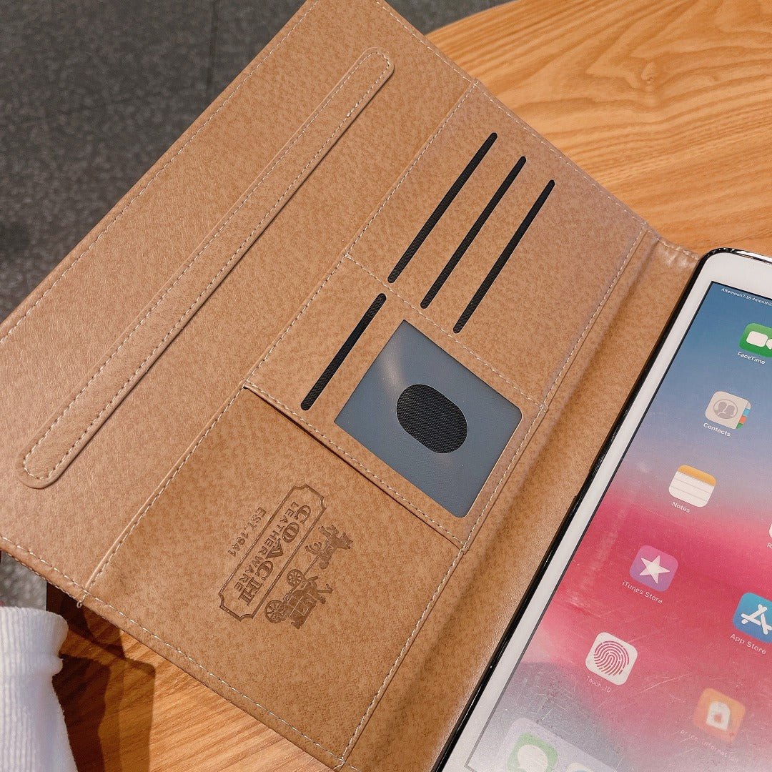 Wysokiej jakości skórzane, klasyczne etui na tablet Apple iPad