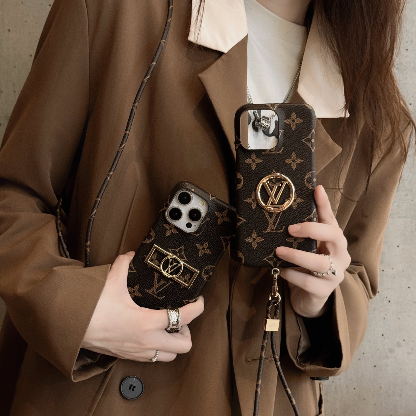 루 카드 홀더 체인 아이폰 케이스