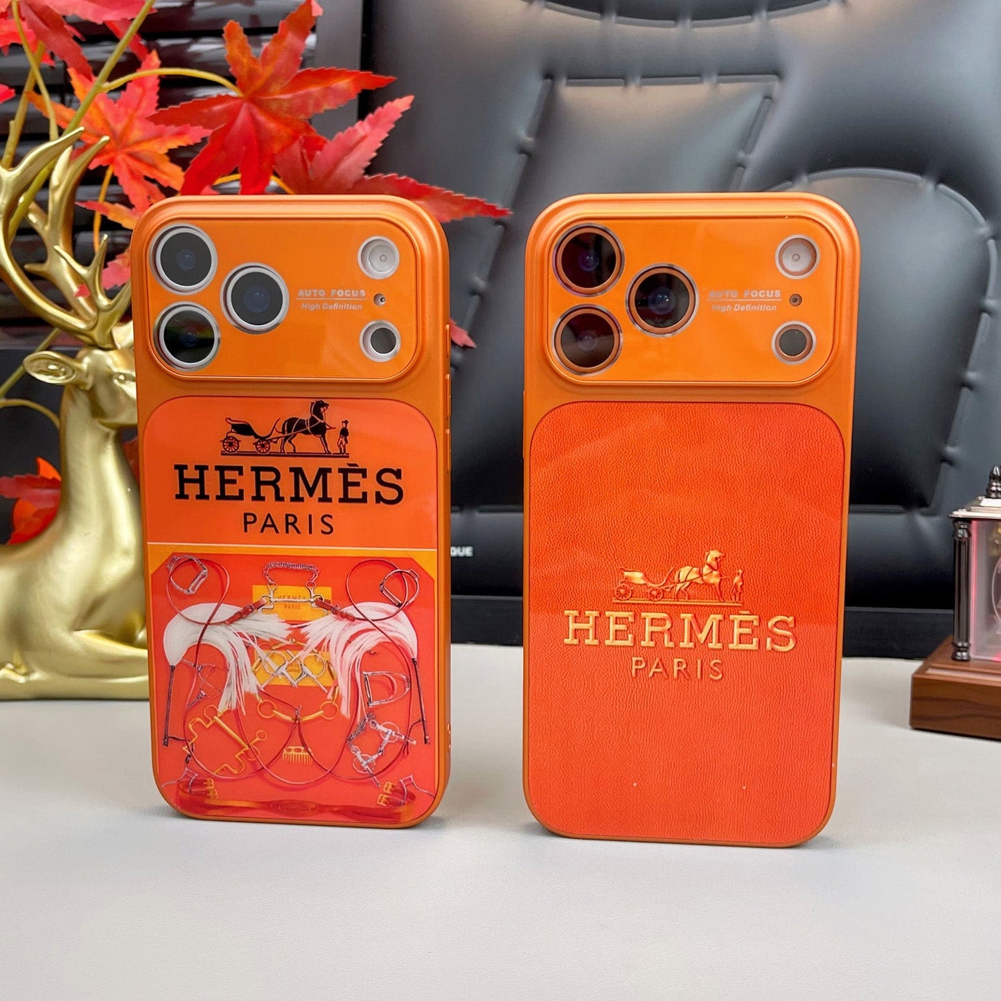 Роскошный чехол для iPhone серии H Orange Series