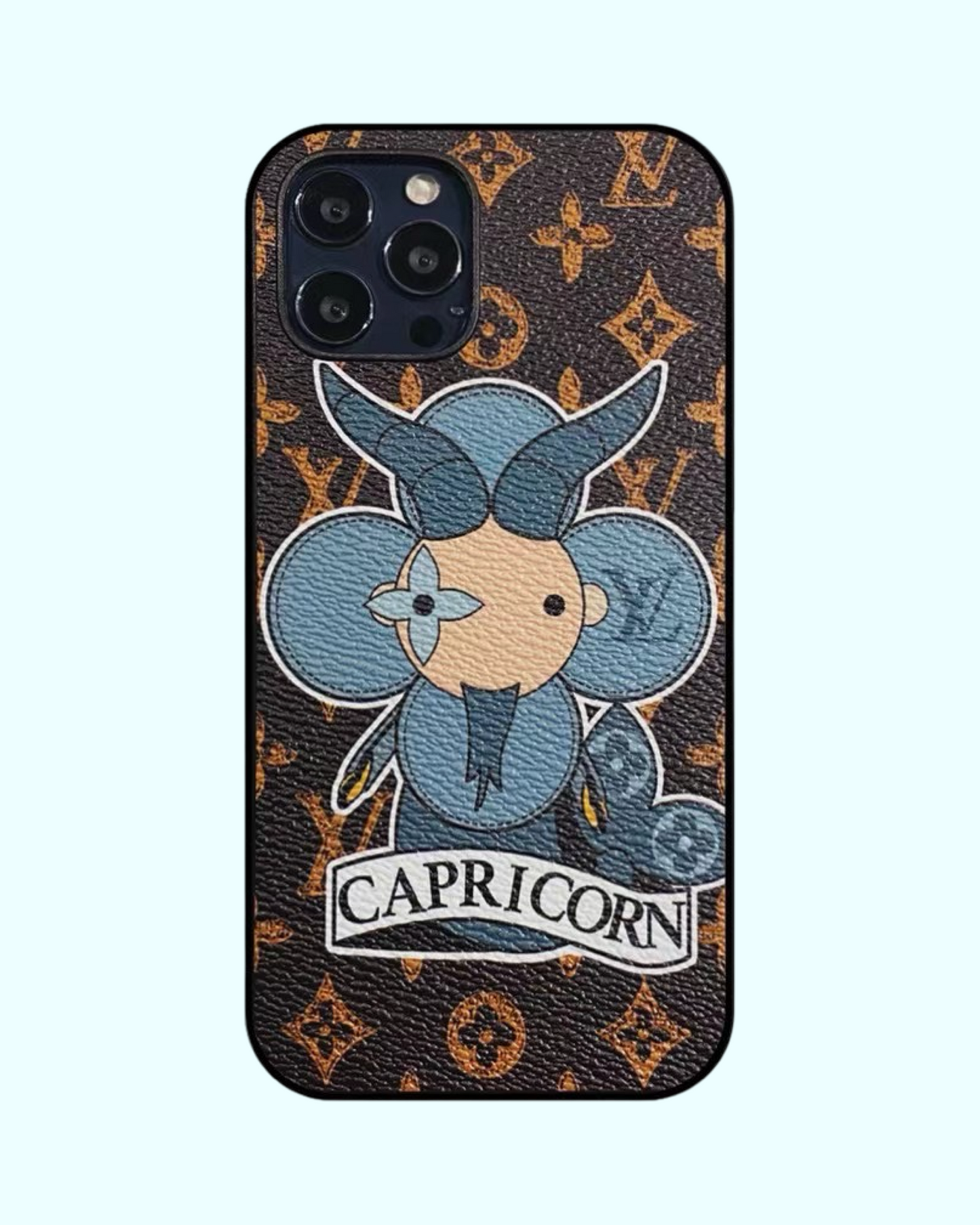 Capa para iPhone pintada com amor de Capricórnio feita sob medida