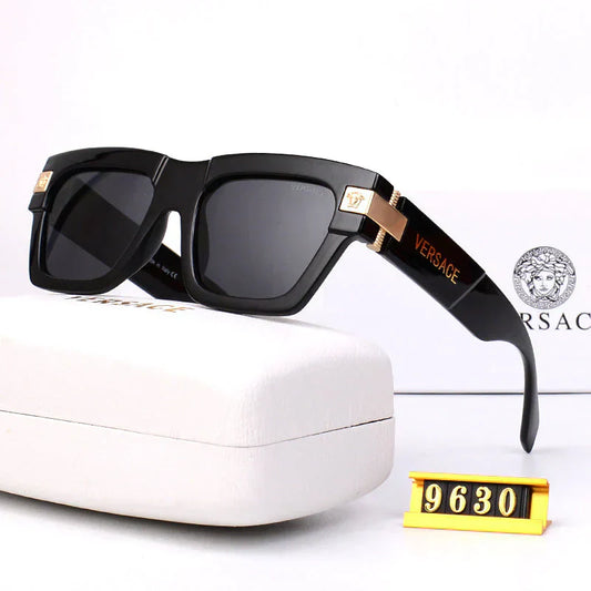 Nuevas gafas de sol universales con etiqueta dorada V 9630