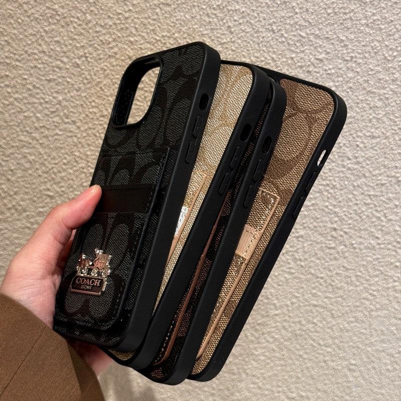 Coa 카드백 가죽 아이폰 케이스