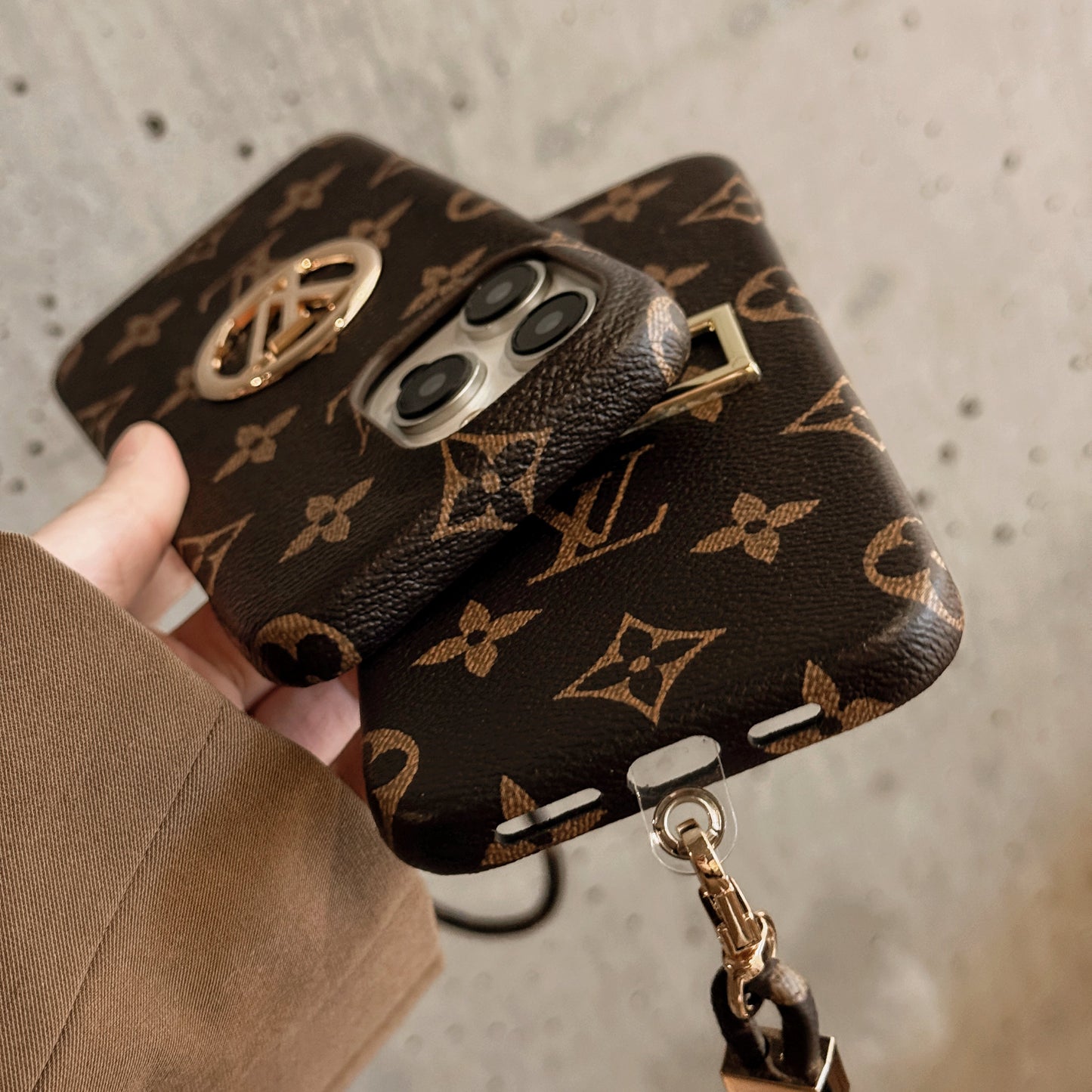 루 카드 홀더 체인 아이폰 케이스