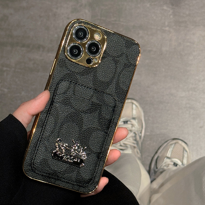 Kožené pouzdro na iPhone Coa Card Bag