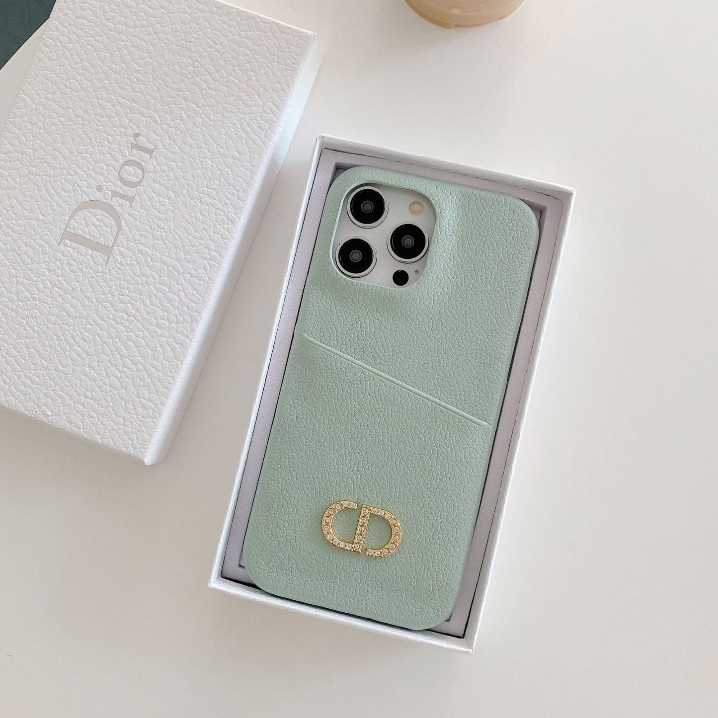 Funda de cuero para iPhone CD