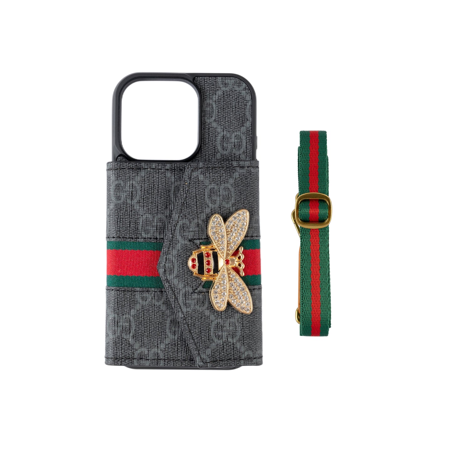 GG Advanced Crossbody iPhone -kotelo korttitaskulla & Olkahihna