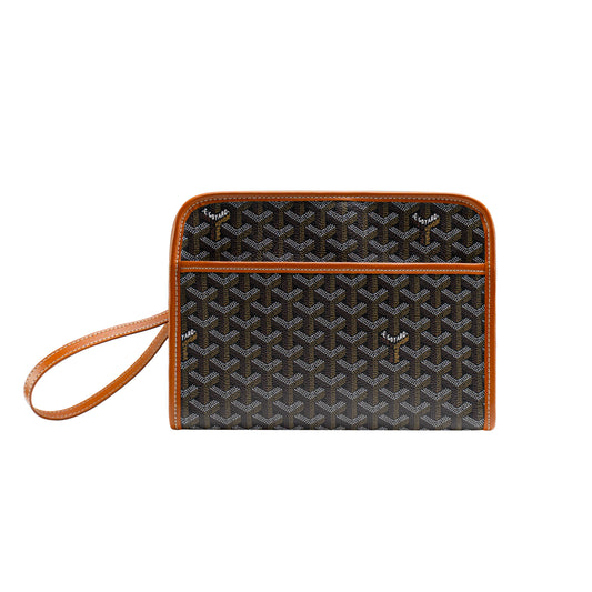 Luxury Pattern Wristlet Clutch — Zippered Designer Style Handbag with Detachable Strap