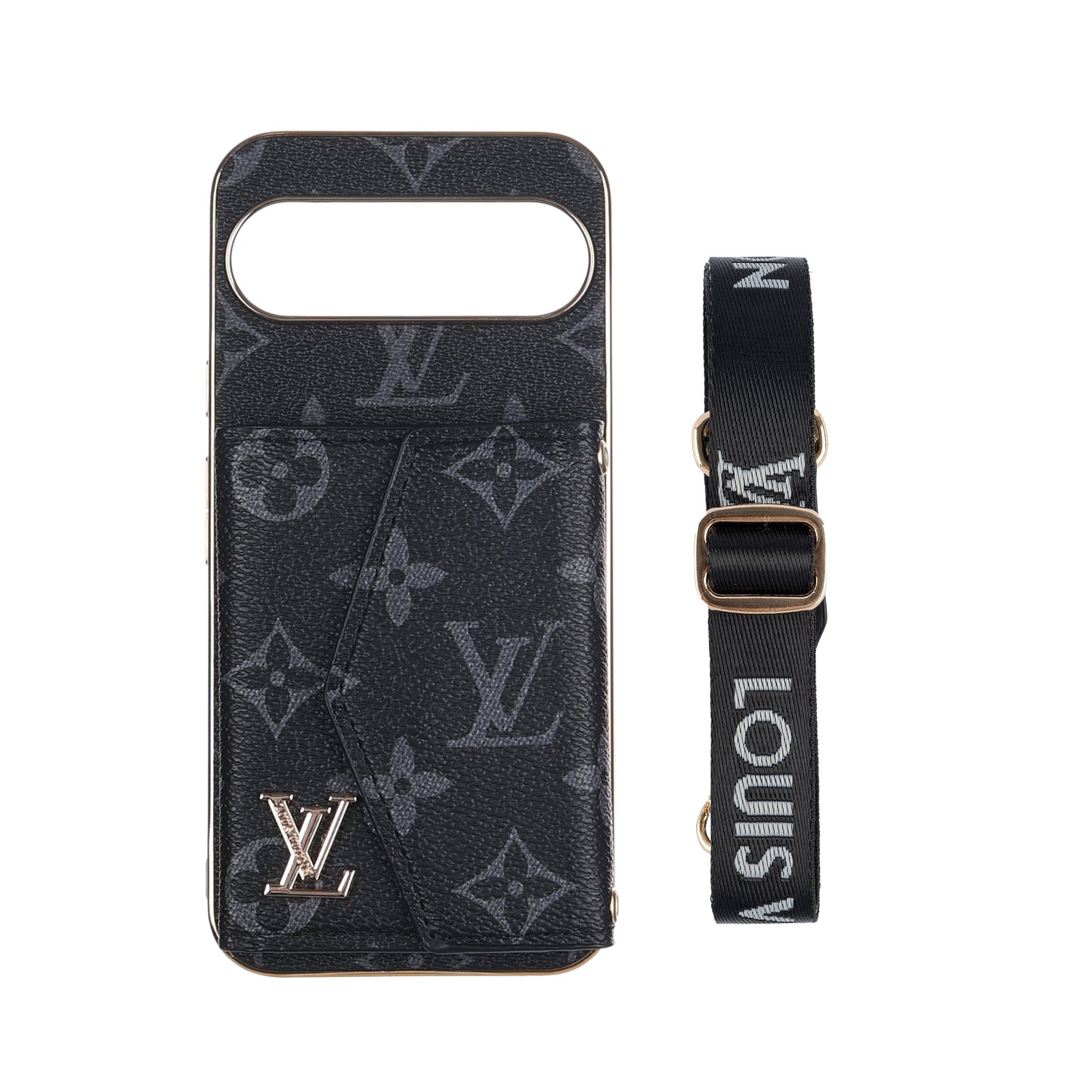 Luxe Google Pixel-telefoonhoesje in kaarthouderstijl