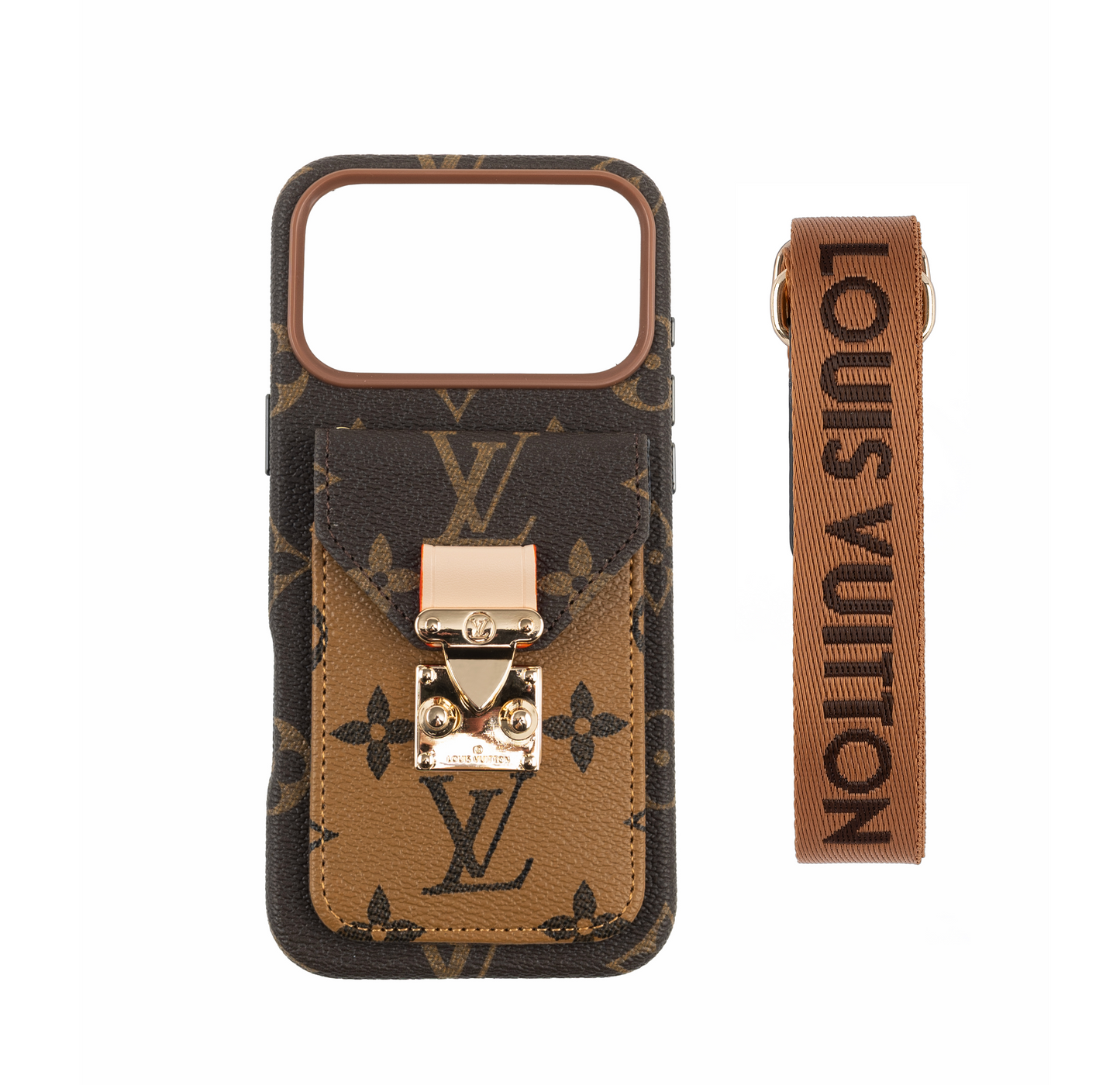 Luxus-ihlette bőr kártyatartó zseb iPhone tok