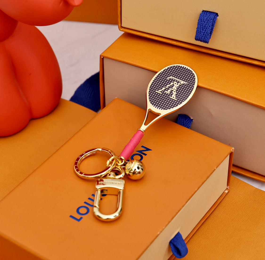 테니스 라켓 LV 열쇠고리
