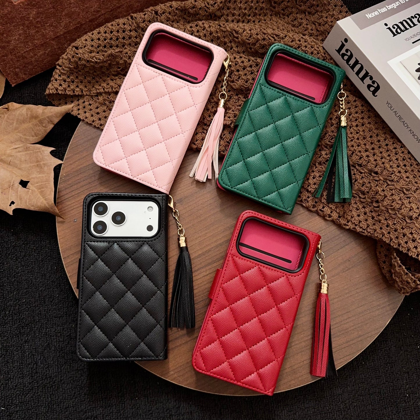Leather iPhone Case With Flip Wallet For iPhone 17 Series