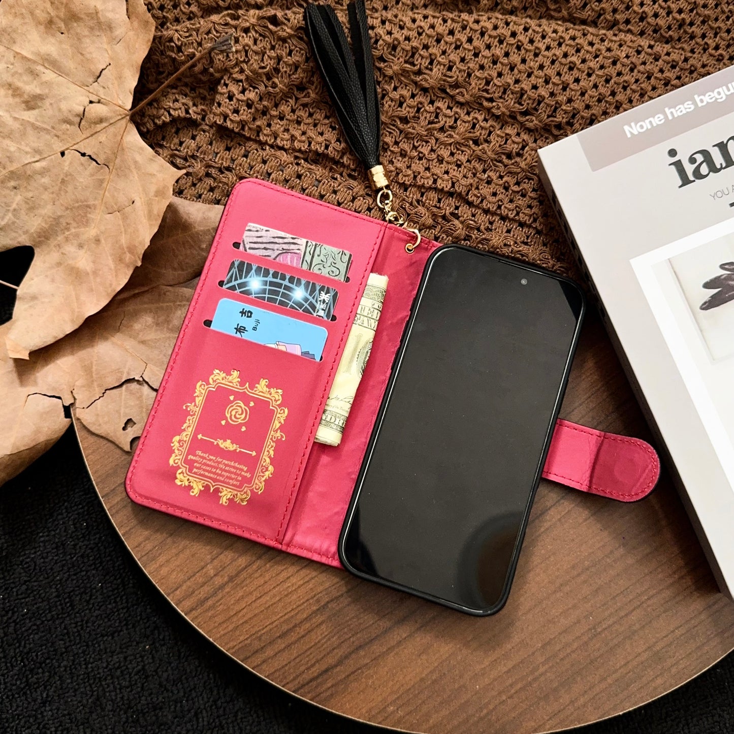 Leather iPhone Case With Flip Wallet For iPhone 17 Series