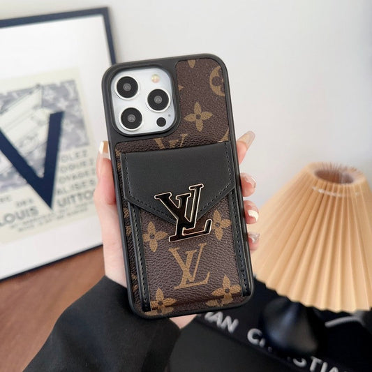 Kolorowe etui na iPhone'a z torbą na karty Lou