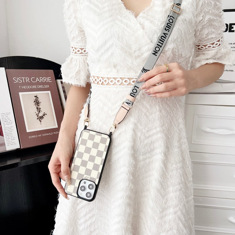 Lou Black & Vitt axelbandsskal till iPhone