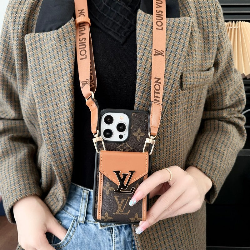 Lou Card Bag viisivärinen ketjullinen iPhone-kotelo