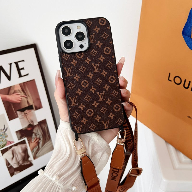 Lou Brown Crossbody iPhone etui