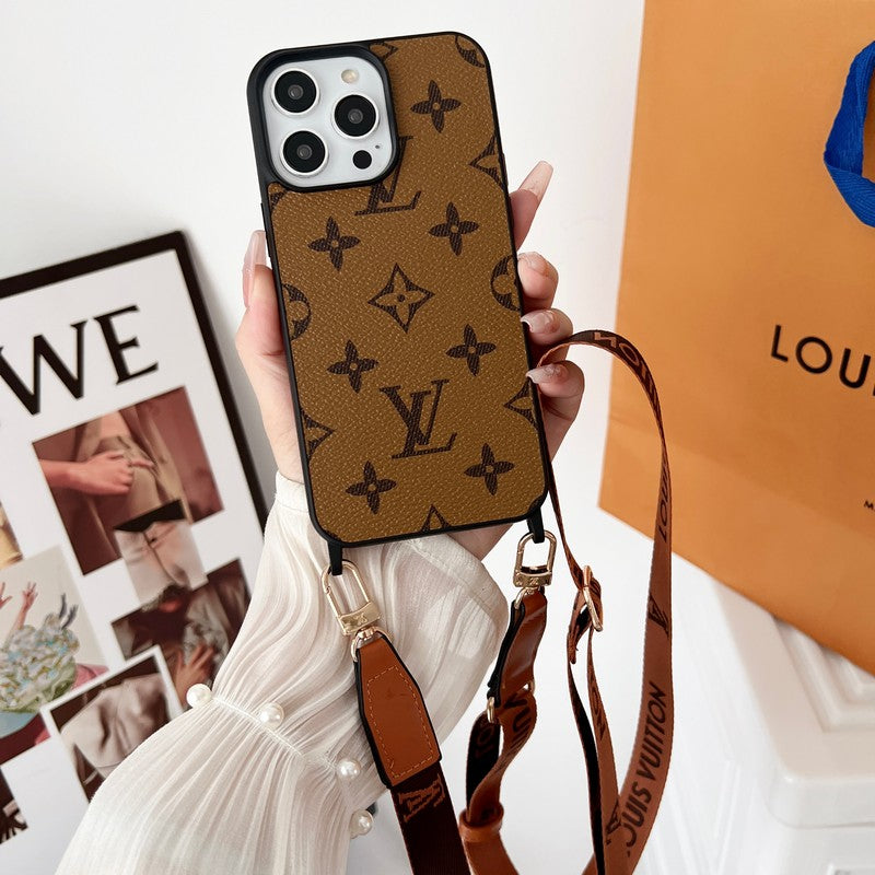 Lou Brown Crossbody iPhone etui