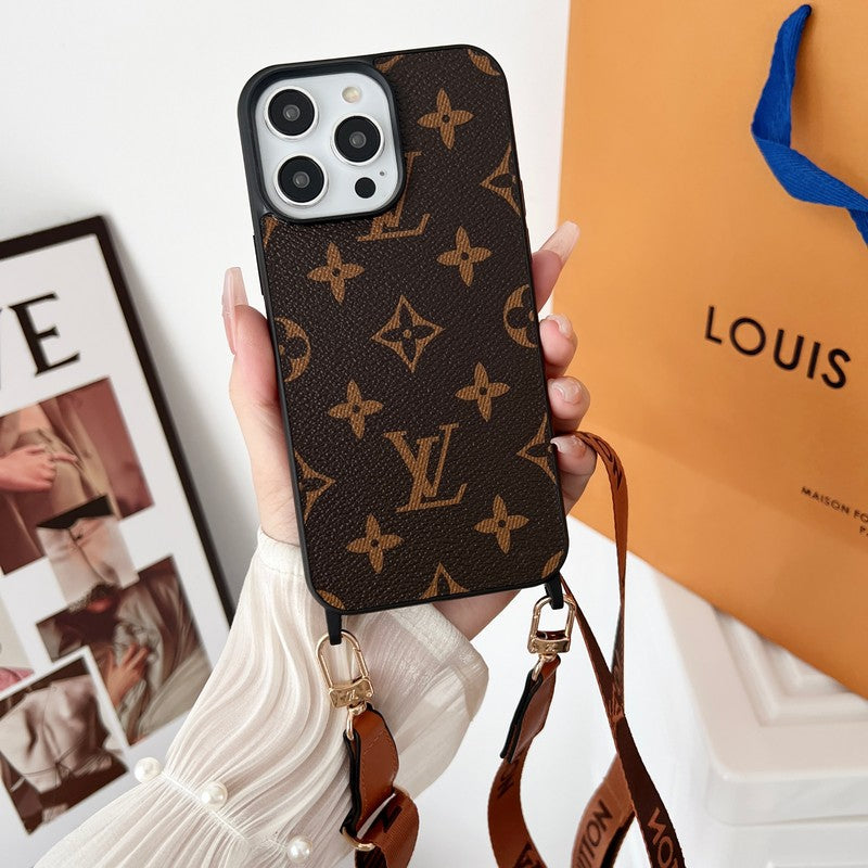 Lou Brown Crossbody iPhone etui