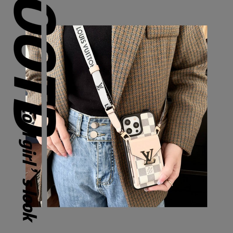 Lou Card Bag viisivärinen ketjullinen iPhone-kotelo