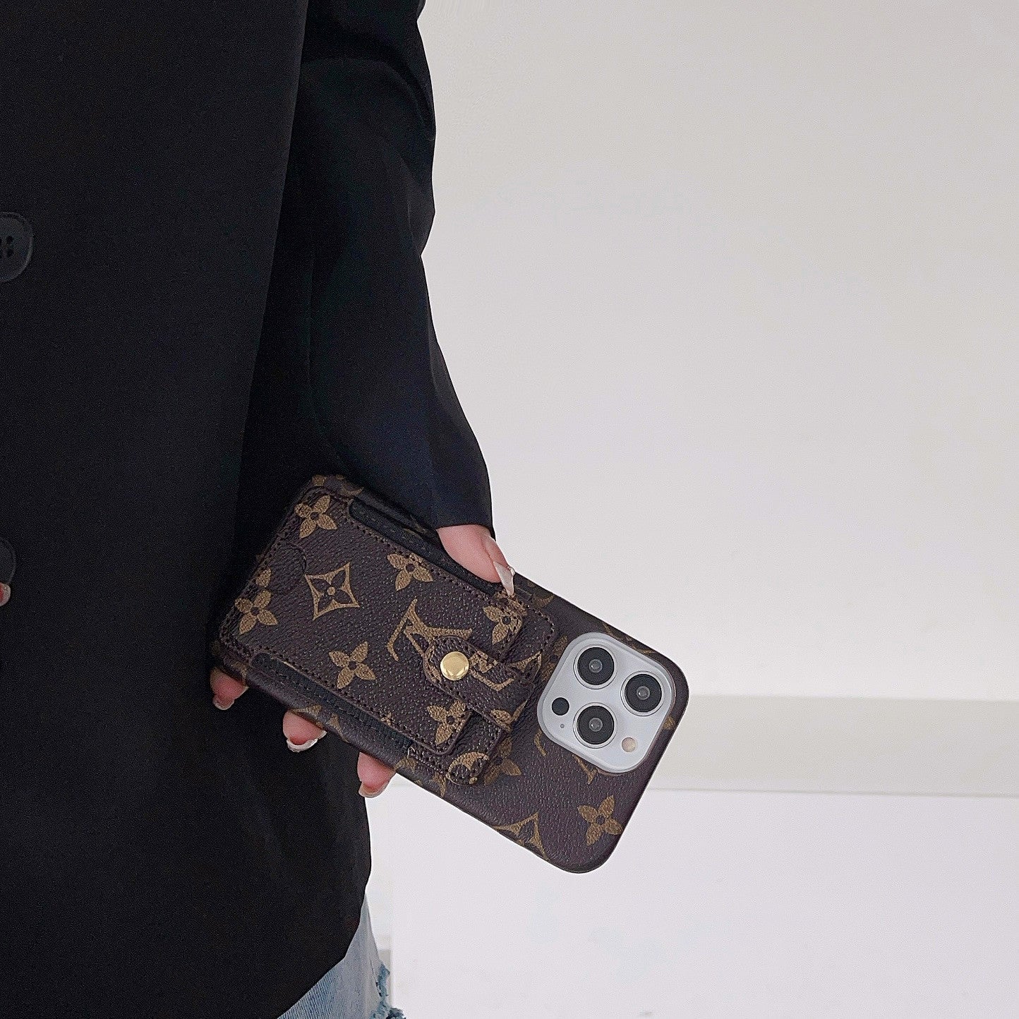 Lou kaarthouder iPhone-hoesje