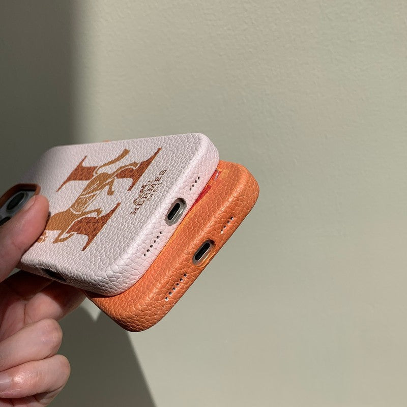 Kožené pouzdro na iPhone Herm