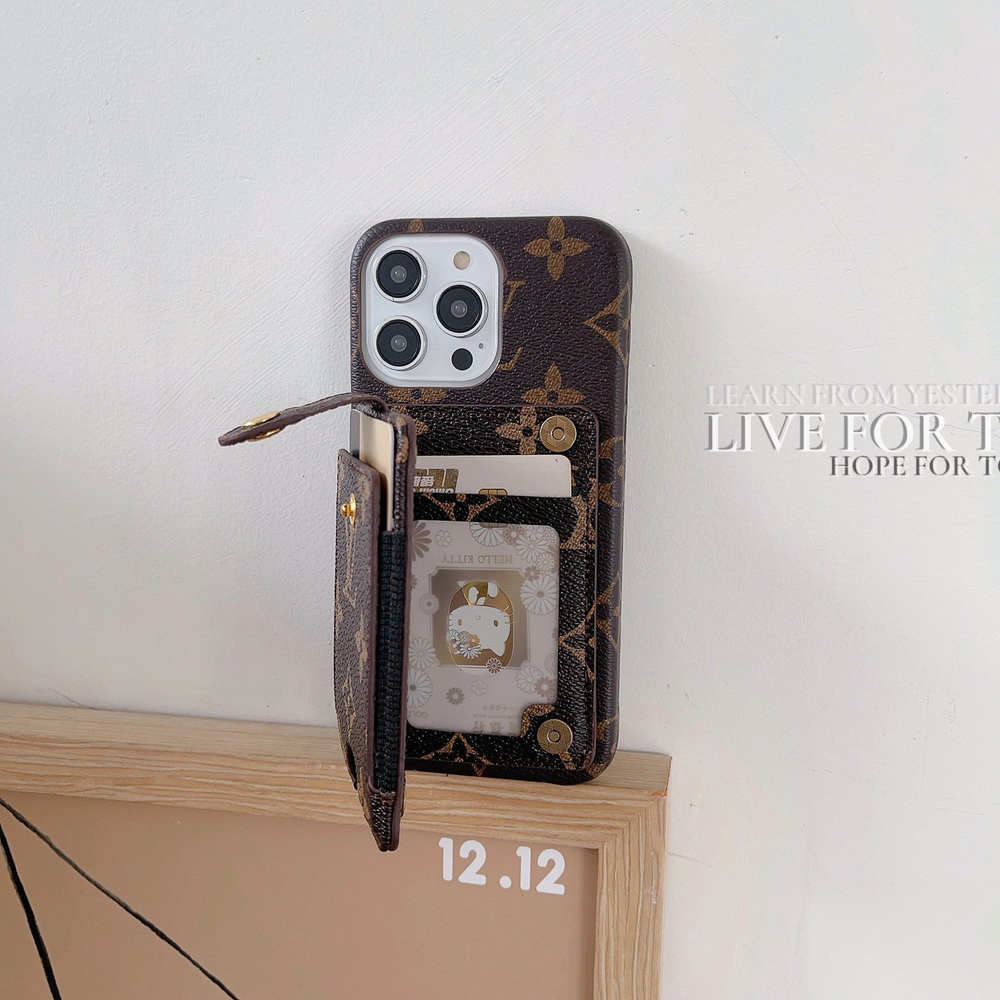 Lou kaarthouder iPhone-hoesje