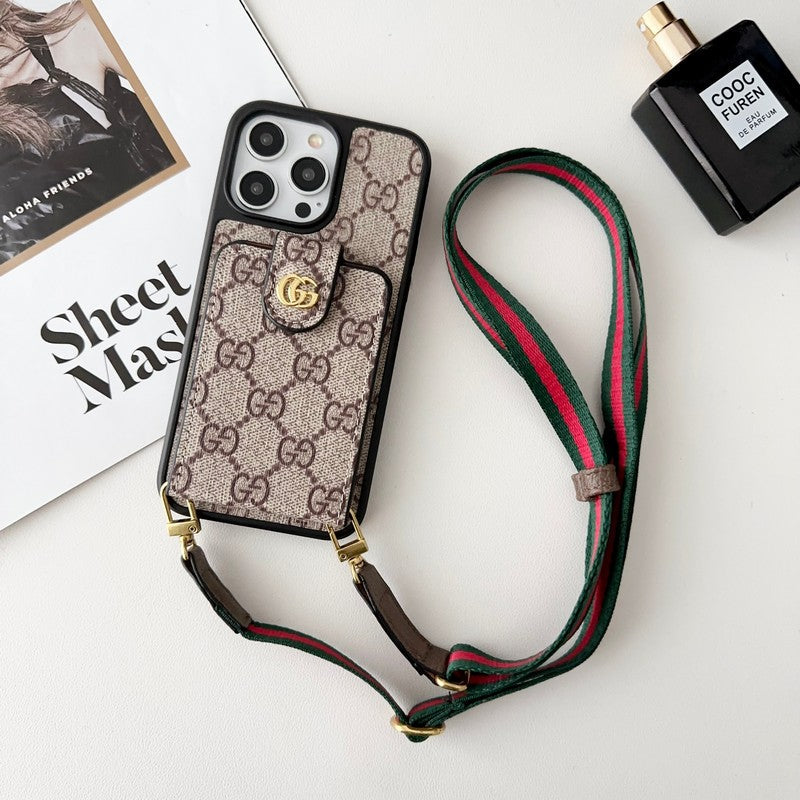 GG Card Bag Crossbody ketting iPhone-hoesje