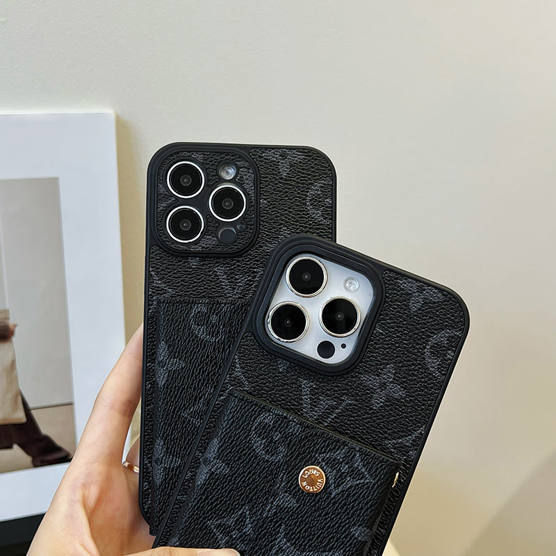 Lou Card Bag Chain Svart iPhonefodral