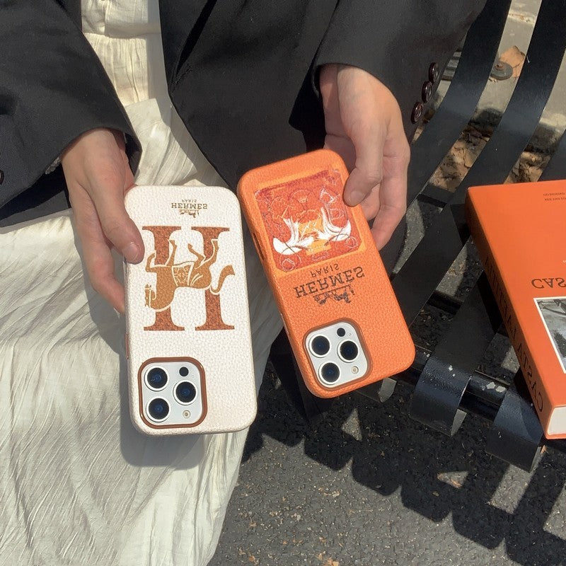 Kožené pouzdro na iPhone Herm