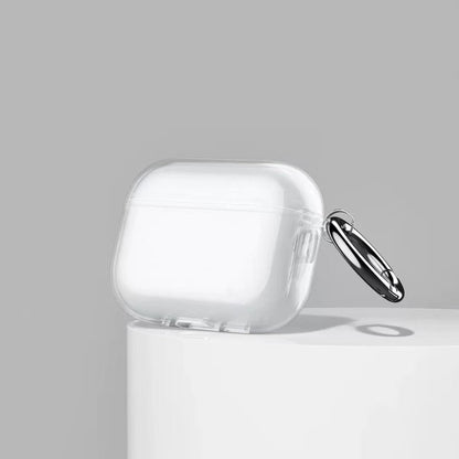 Transparent AirPods Case with Metal Hook