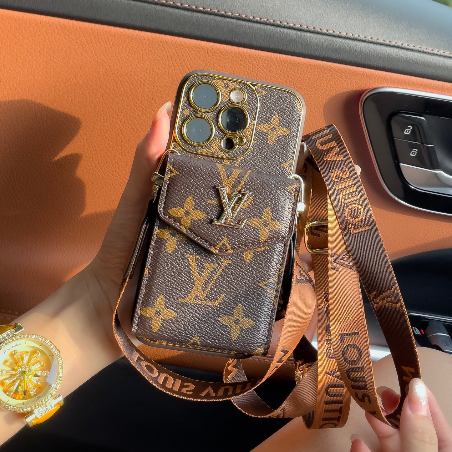 Klassinen Luxury Card Holder iPhone -kotelo